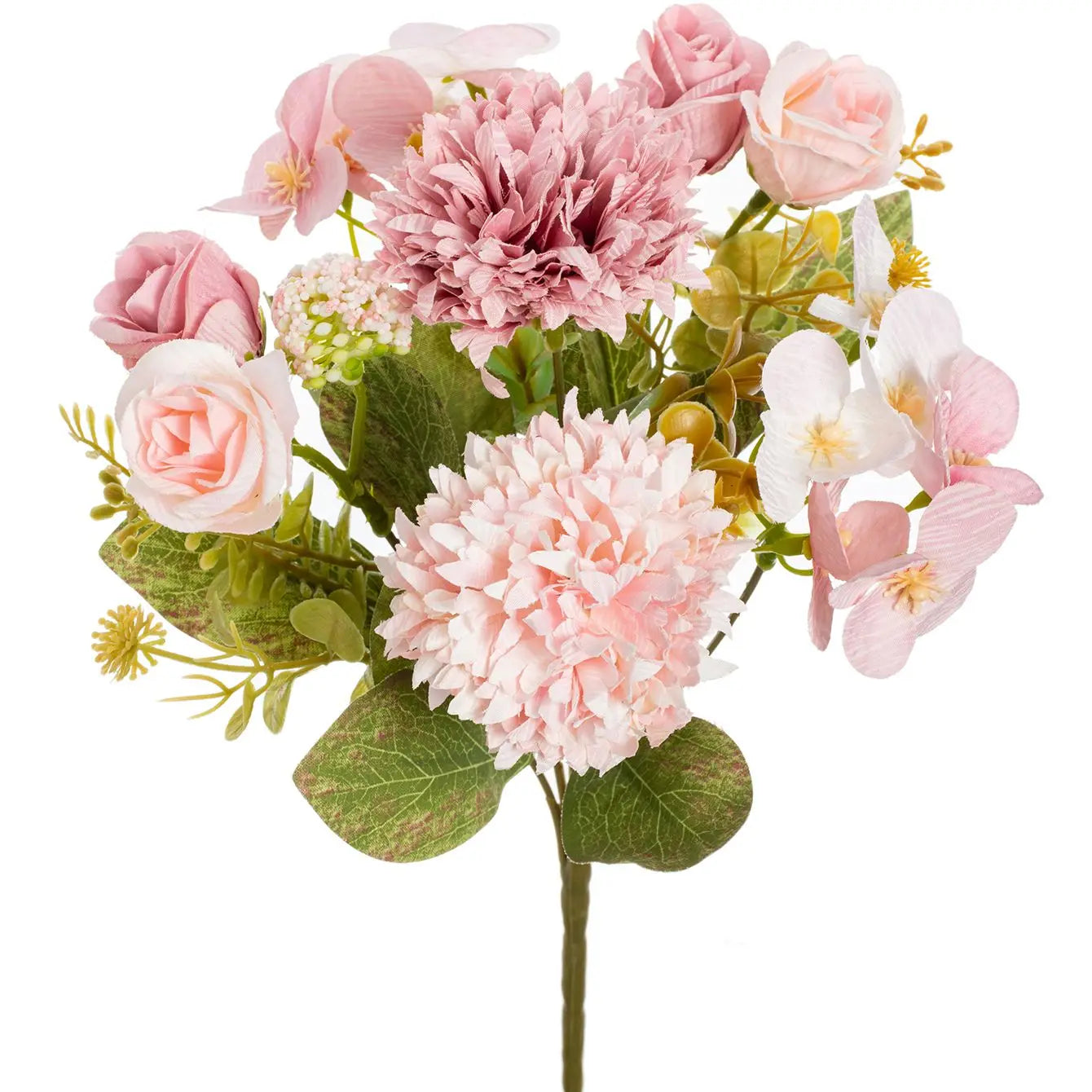 Artificial Silk Rose & Chrysanthemum Bouquet – Wedding Home Décor