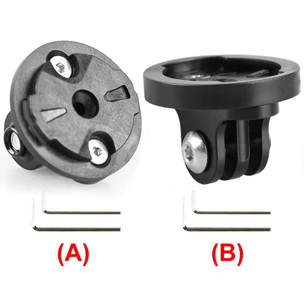 Aluminum Bike Camera & Light Mount Adapter – Garmin GoPro Peaceful Pleasures Health and Wellness