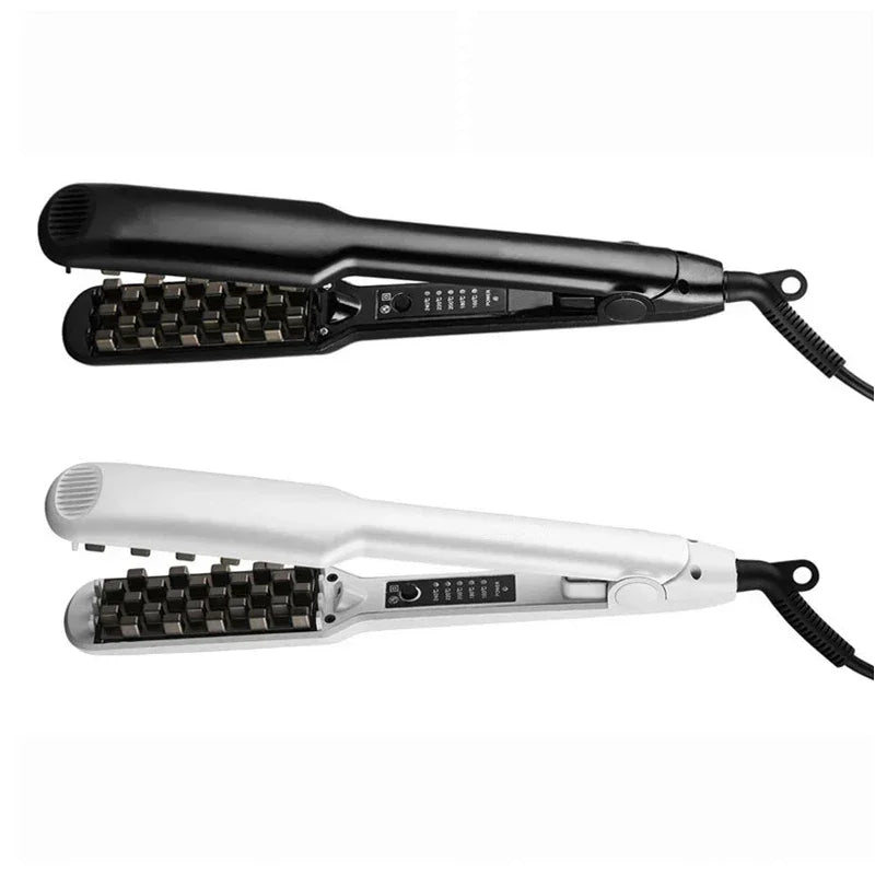 Professional Fluffy Corn Perm Volumizing Hair Iron Straightener Comb Increase Hair Volume Fluffy Hair Straightener Flat Irons Peaceful Pleasures Health and Wellness