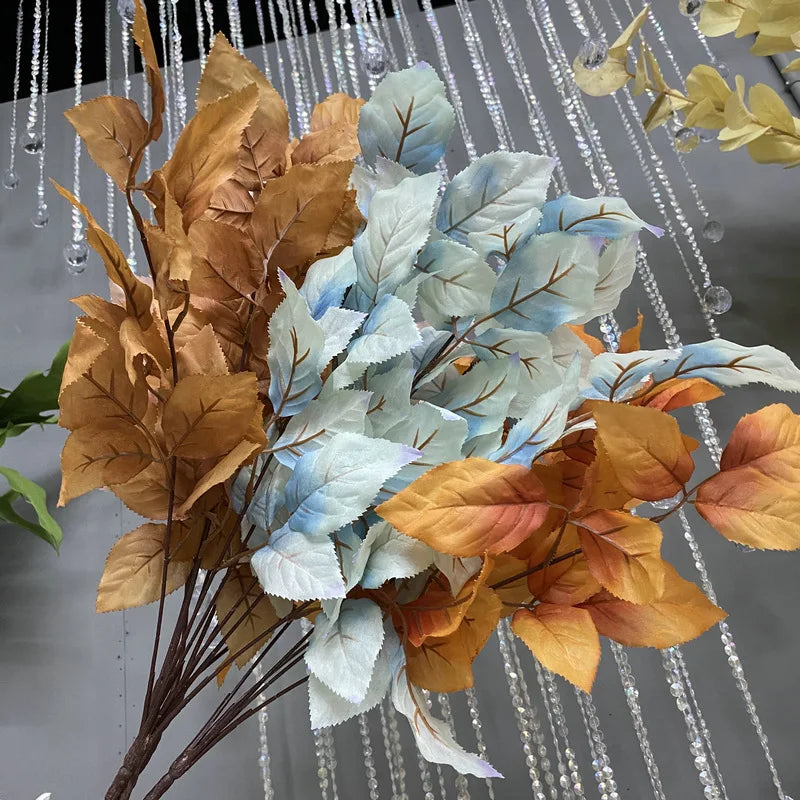 Silk Rose Leaf Artificial Plant Stems | Set of 4 | 57cm