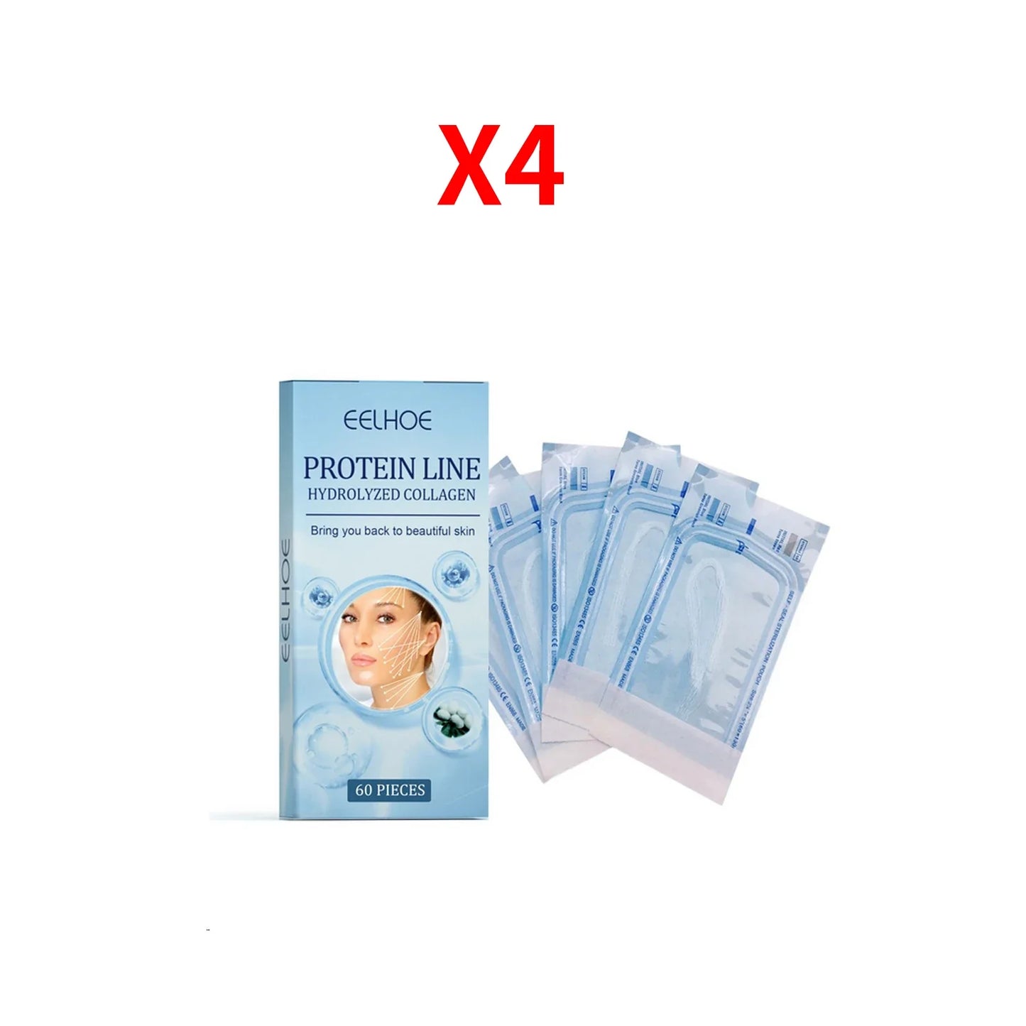 Eelhoe 60pcs Collagen Protein Thread Serum – No-Needle Filler