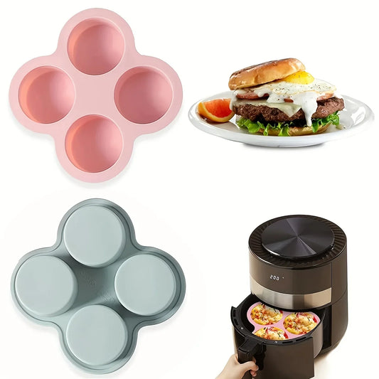 4-Cavity Silicone Air Fryer Egg Mold – Non-Stick BPA-Free Pan Silicone Egg Mold Oasis Select