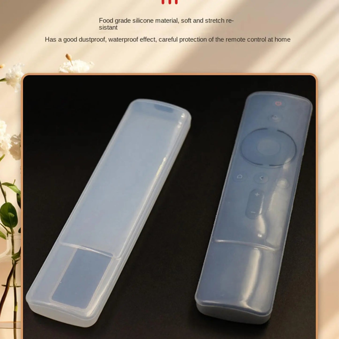 Silicone Remote Cover Transparent Protective Sleeve Universal for TV AC Audio Remote, Home Living Room, Dustproof Anti-Slip ﻿ Peaceful Pleasures Health and Wellness