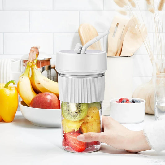 Portable Blender for Shakes and Smoothies, Mixing Juicer Rechargeable Electric Blender Bottles for Home, Gym, Office Peaceful Pleasures Health and Wellness