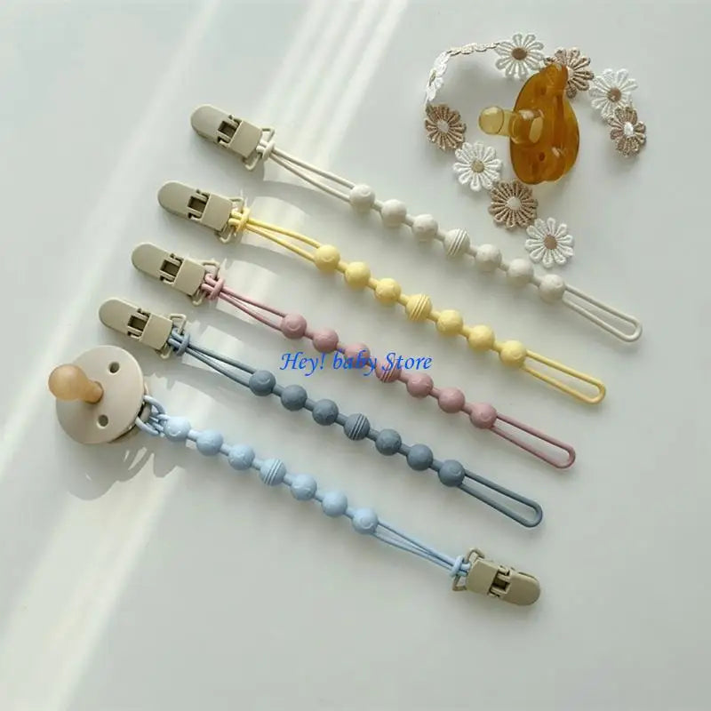 Silicone Pacifier Clip Chain | Baby Teething Toy Anti-Drop