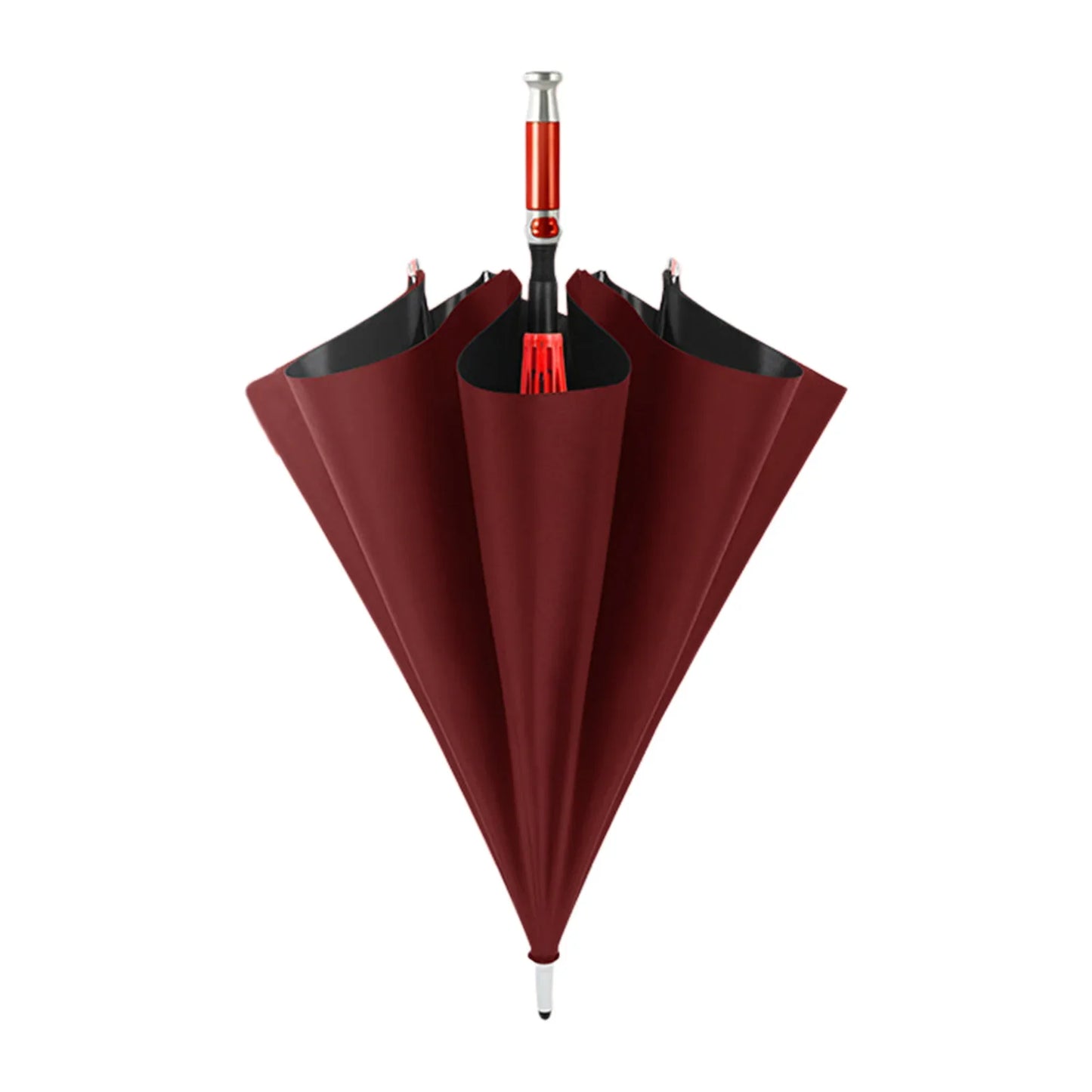 PEAKINBAGS Double Layer UV Auto Open Long Handle Umbrella