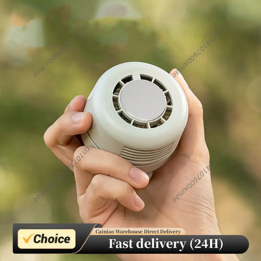 Silent Small Clip Fan 3 Speed Adjustable Cooling Fan 1800mAh Battery Type-C Rechargeable for Office Camping Travel Outdoor Peaceful Pleasures Health and Wellness