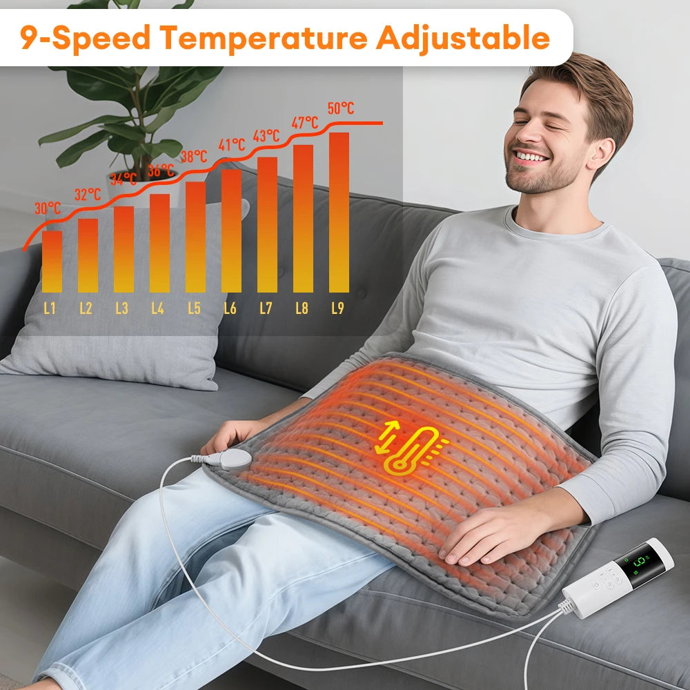 Electric Heating Pad for Period Cramps Winter Warm Blankets Office Camping Hand Waist Back Heat Pad 110V 220V Washable 60*30cm Peaceful Pleasures Health and Wellness