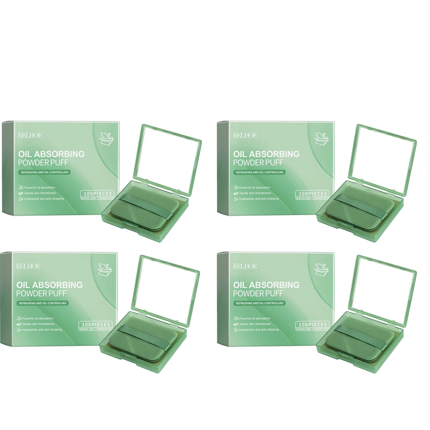 Facial Oil Absorbing Paper Remove Stains Powerful Oil Absorption Refreshing Reduce Reflection 3-in-1 Oil Control Blotting Sheets Peaceful Pleasures Health and Wellness 4 x 100pcs Boxed