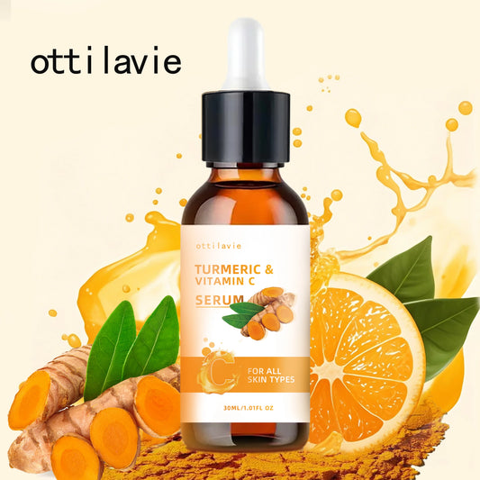 Turmeric & Vitamin C Lifting Serum - For Face & Neck | Hydrating | Non-Greasy | For All Skin Types Peaceful Pleasures Health and Wellness 50ml
