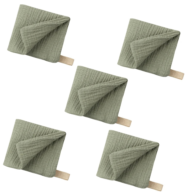 5-Pack Baby Cotton Gauze Washcloths – Soft Burp & Bath Towel