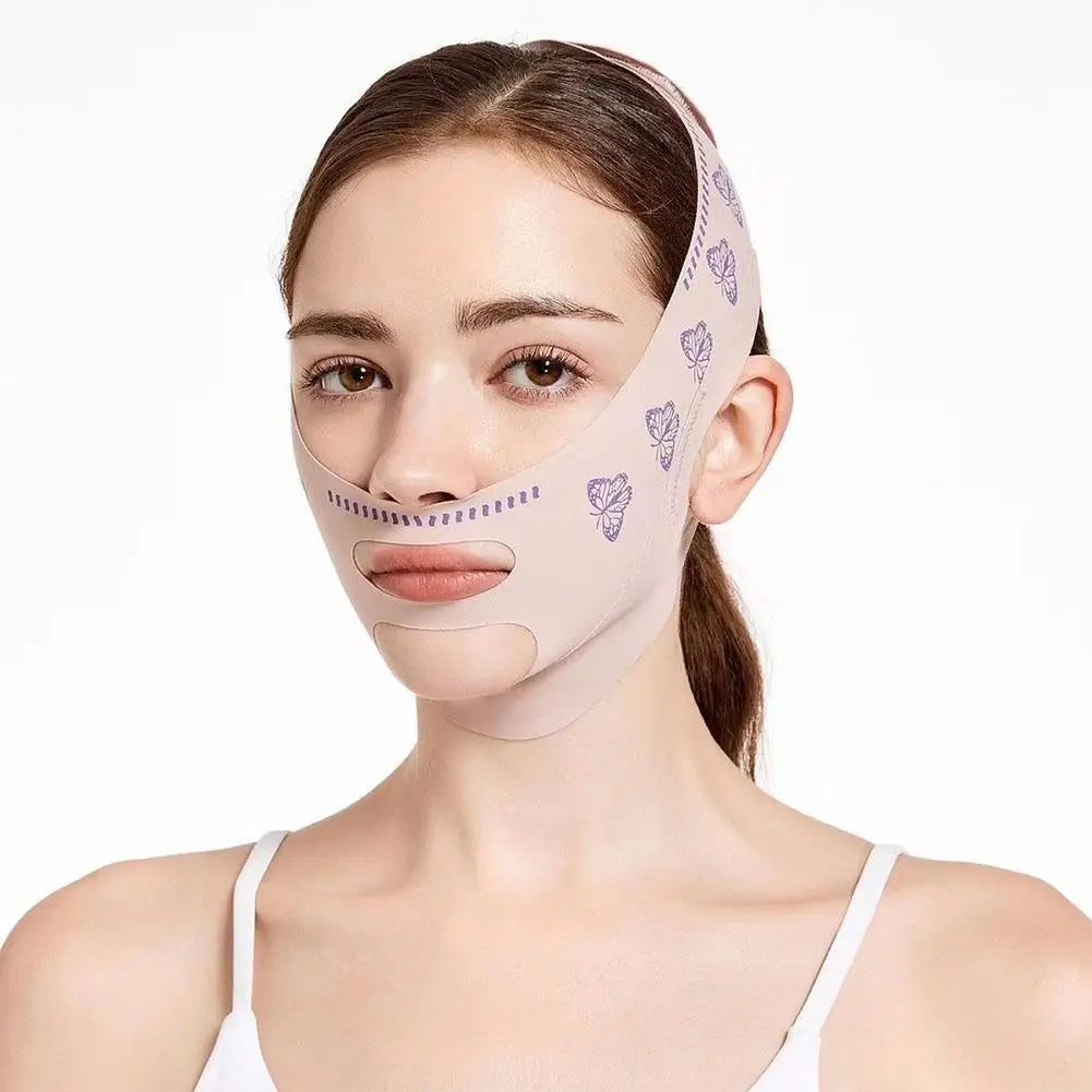 V-Line Face Slimming Bandage – Double-Layer Chin Lifting & Face Sculpting Strap for Jawline Contouring Peaceful Pleasures Health and Wellness B