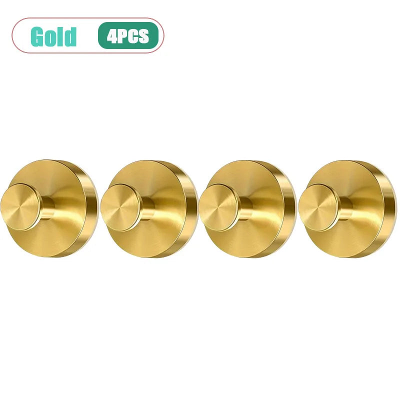 Stainless Steel Suction Cup Hooks | Waterproof Punch-Free Bathroom