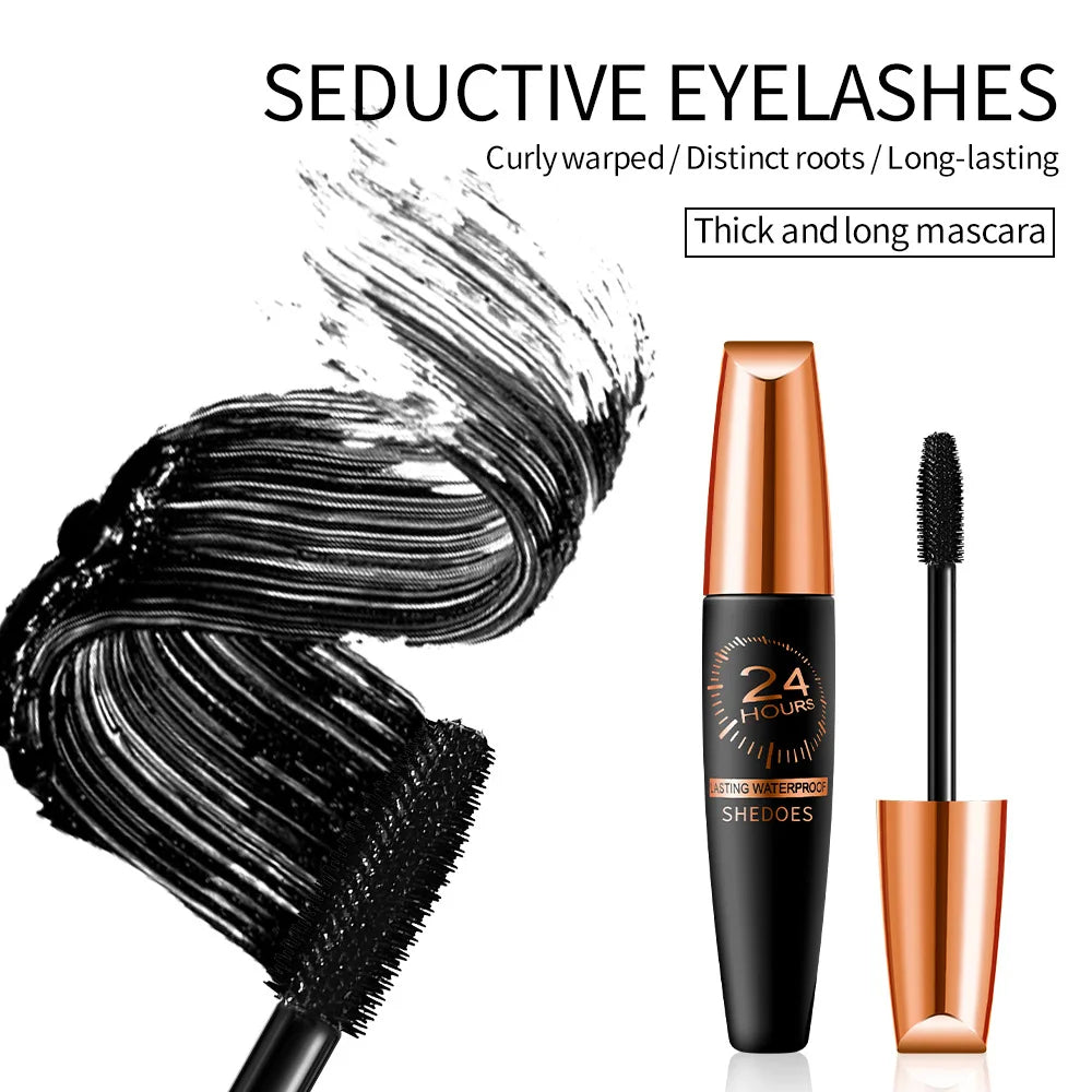 Waterproof Slim Black Mascara – Smudge-Proof Natural Lashes