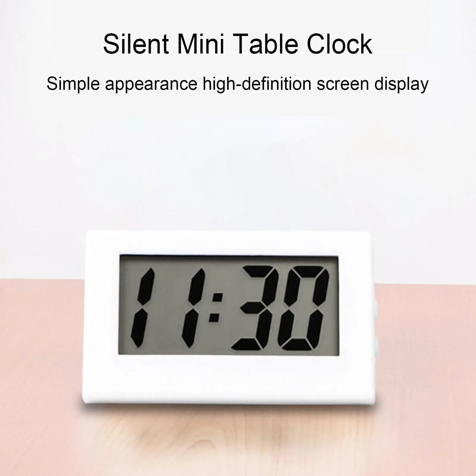 Small Battery Operated Digital Clock Compact LED Display for Desk Wall Shelf, Kitchen, Classroom, Office & Bedroom Peaceful Pleasures Health and Wellness