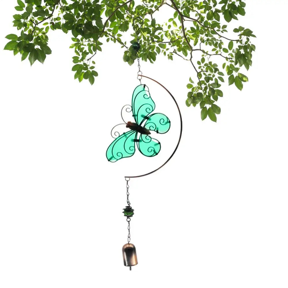 Solar Butterfly Wind Chime | Glow-in-the-Dark Garden Décor Solar Wind Chime Peaceful Pleasures Health and Wellness B China Mainland