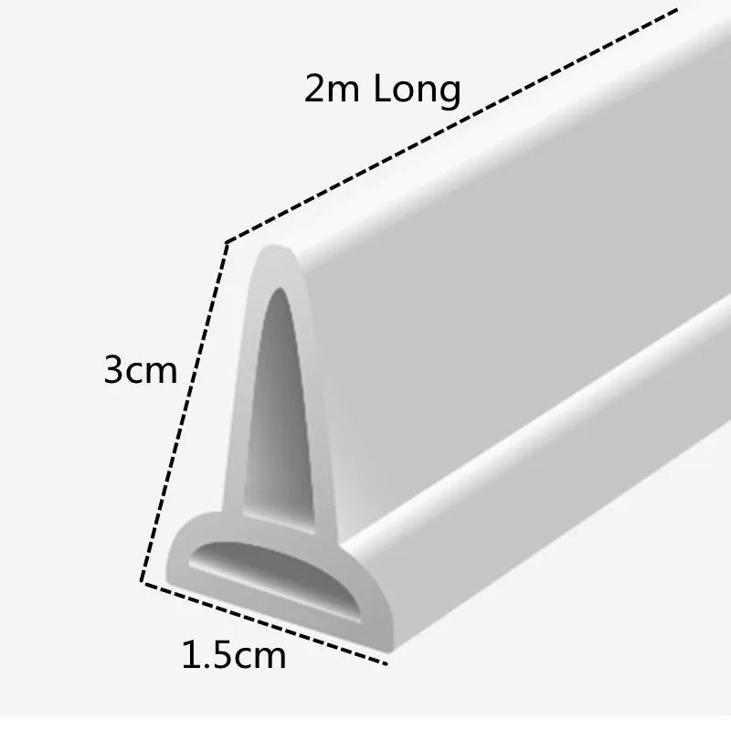 Silicone Shower Water Stopper Strip 1M–2M | Flood Barrier
