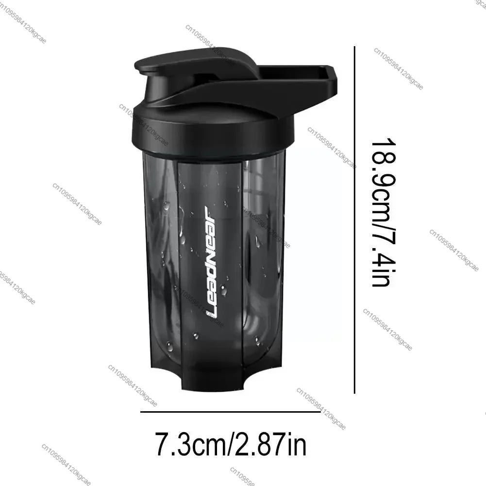 Portable Protein Shaker 500ml Fitness Bottle with Wire Whisk Ball for Fitness Enthusiasts Athletes Perfect For Outdoor Gym Cups Peaceful Pleasures Health and Wellness