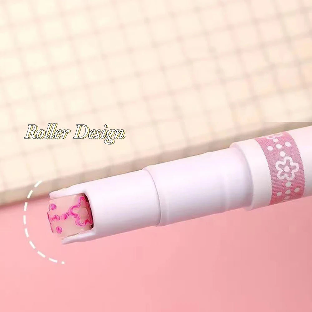 6Pcs/Set Flower Line Shape Highlighter Pen Roller Tip Curve Liner Marker Quick Dry Mark Notes Stationery School Office Supplies Peaceful Pleasures Health and Wellness