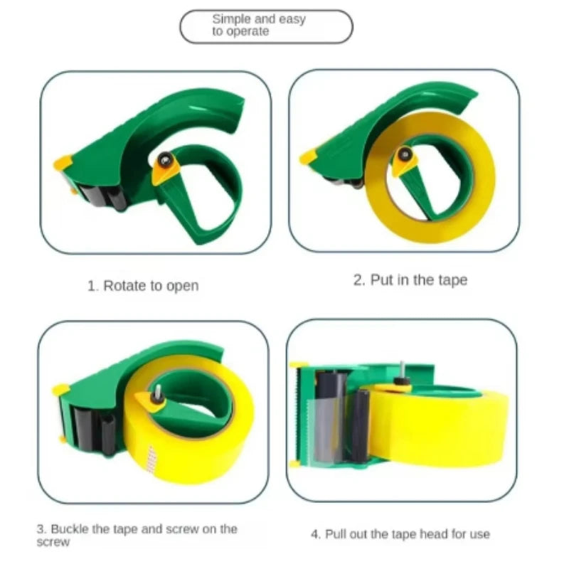 1pc Upgrade plastic tape cutter, express packaging machine, sealing machine, sealing machine, transparent tape holder Peaceful Pleasures Health and Wellness