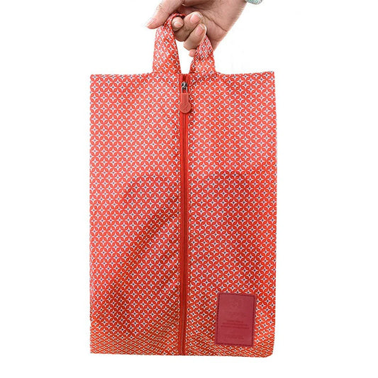 2/3PCS Travel Shoe Bags Dust Proof Portable Storage Bag Simple Single Layer Multi Purpose Sundries Organizer for Luggage Packing Peaceful Pleasures Health and Wellness Red 2pcs