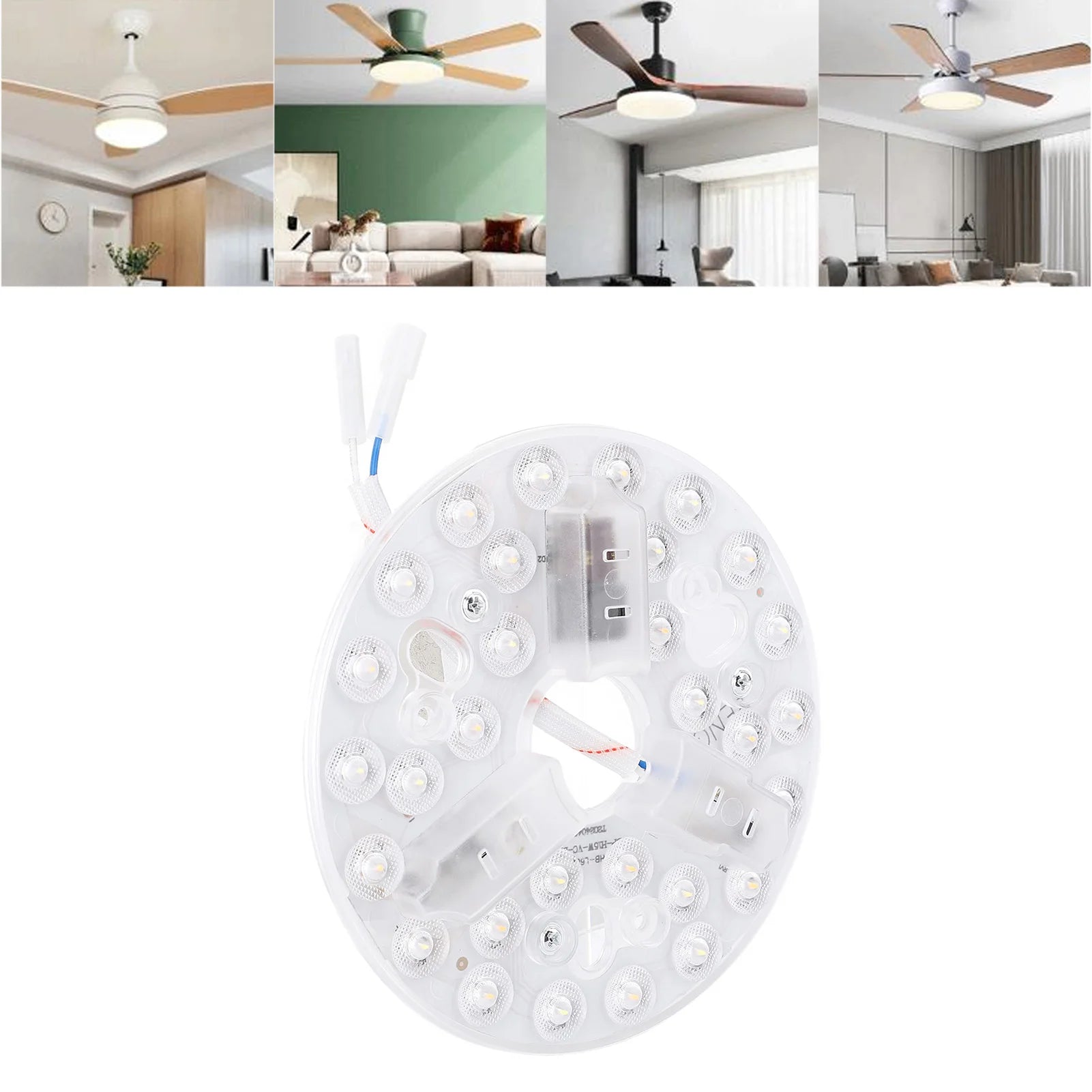 5.3 Inch LED Light Retrofit Kit Ceiling Fan LED Light Replacement Uniform Illumination 95 To 265V 3000K 4200K 6500K for Indoor Peaceful Pleasures Health and Wellness