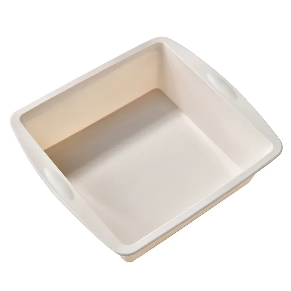 Silicone Square Cake Pan Non-Stick Brownie Mold | Oven & Air Fryer