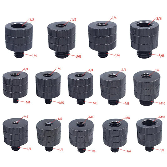 1/4" & 3/8" to M4–M10 Thread Screw Mount Adapter for Tripod Camera Mount Adapter Oasis Select