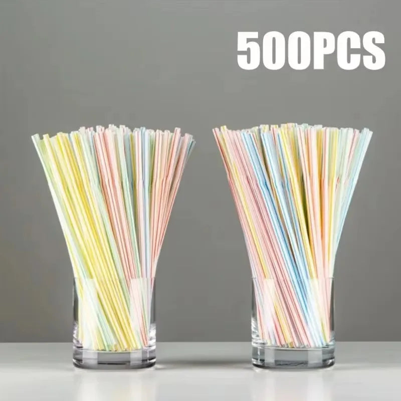 Multicolor Flexible Plastic Drinking Straws | Bulk Party Pack