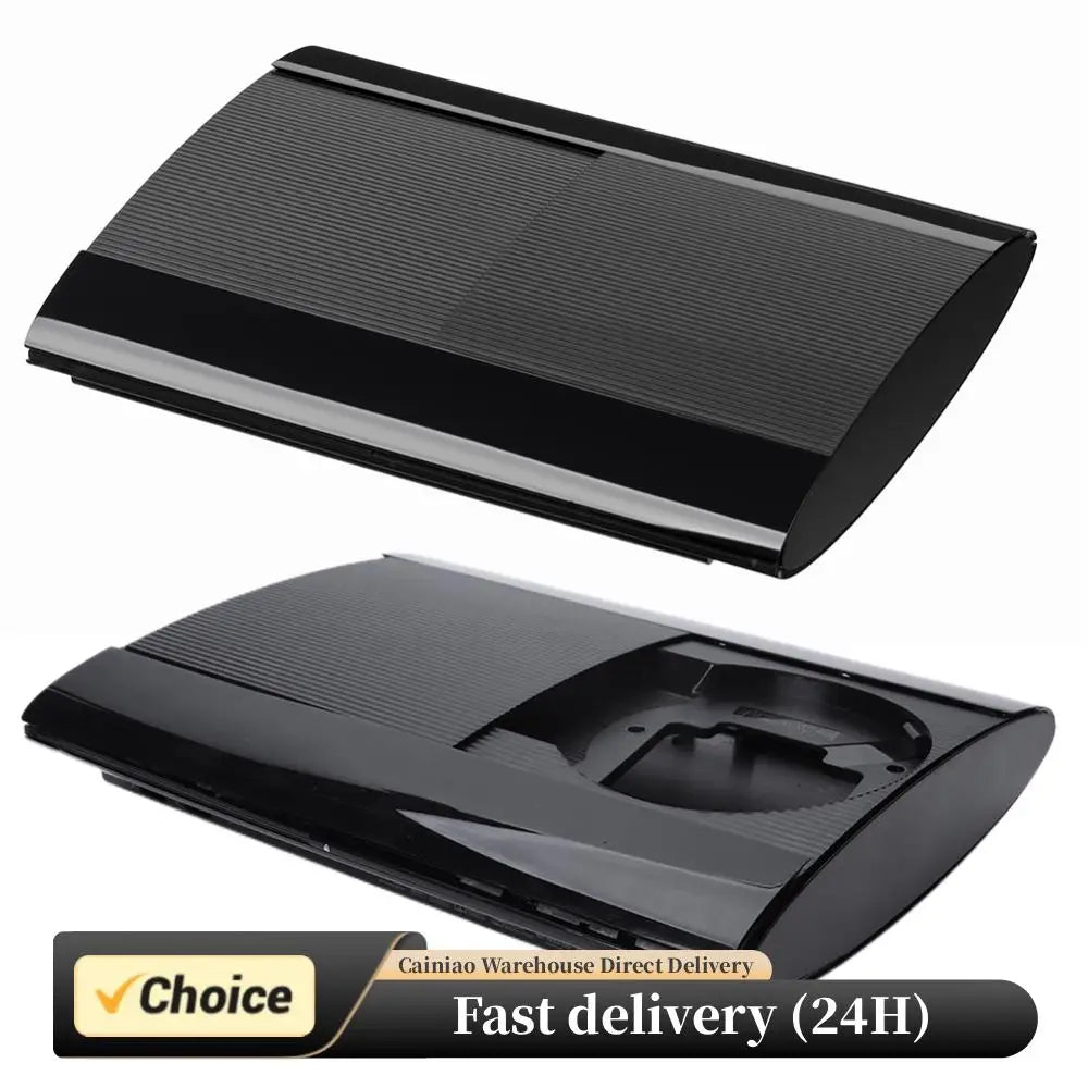 Complete Game Console Case Full Kit Gaming Accessories Black with Screws Console Faceplate Cover for PS3 Super Slim 4K 4000 Peaceful Pleasures Health and Wellness