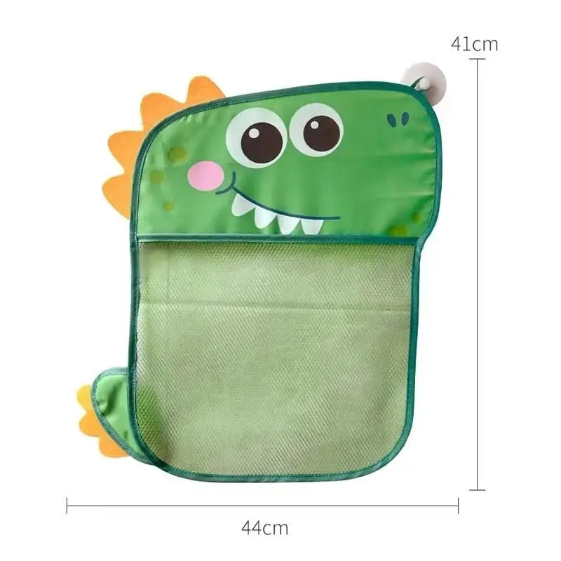 Dinosaur Baby Bath Toy Storage Bag – Mesh Hanging Organizer