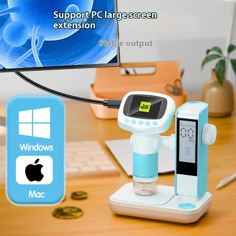 Handheld Digital Microscope Hd Microscope 2Mp Lens Mini Portable Microscopes Peaceful Pleasures Health and Wellness
