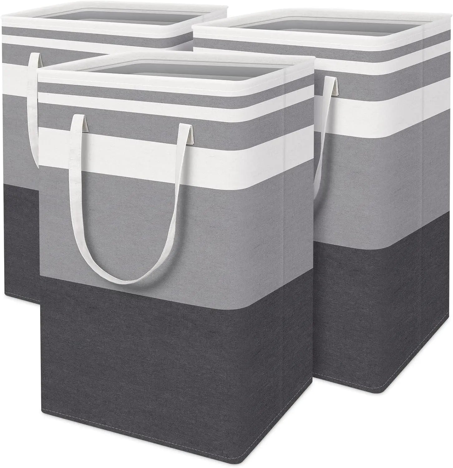 75L Large Laundry Basket 1-3 Pack Waterproof Collapsible Hamper with Easy Carry Handles for Family Dorm Bedroom Clothes Toys Peaceful Pleasures Health and Wellness