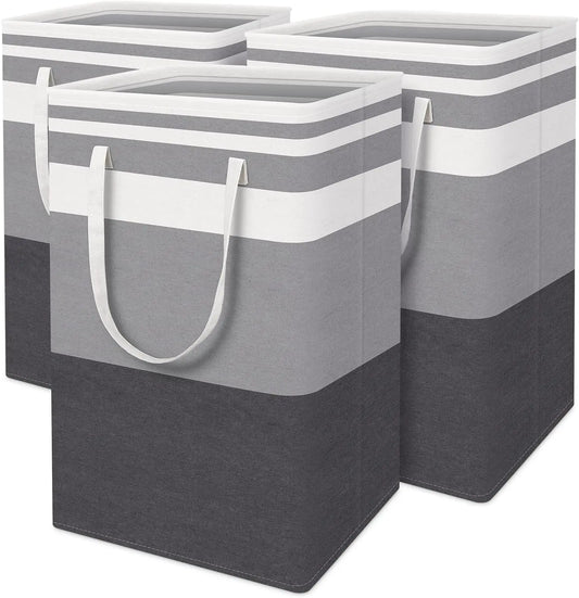 75L Large Laundry Basket 1-3 Pack Waterproof Collapsible Hamper with Easy Carry Handles for Family Dorm Bedroom Clothes Toys Peaceful Pleasures Health and Wellness