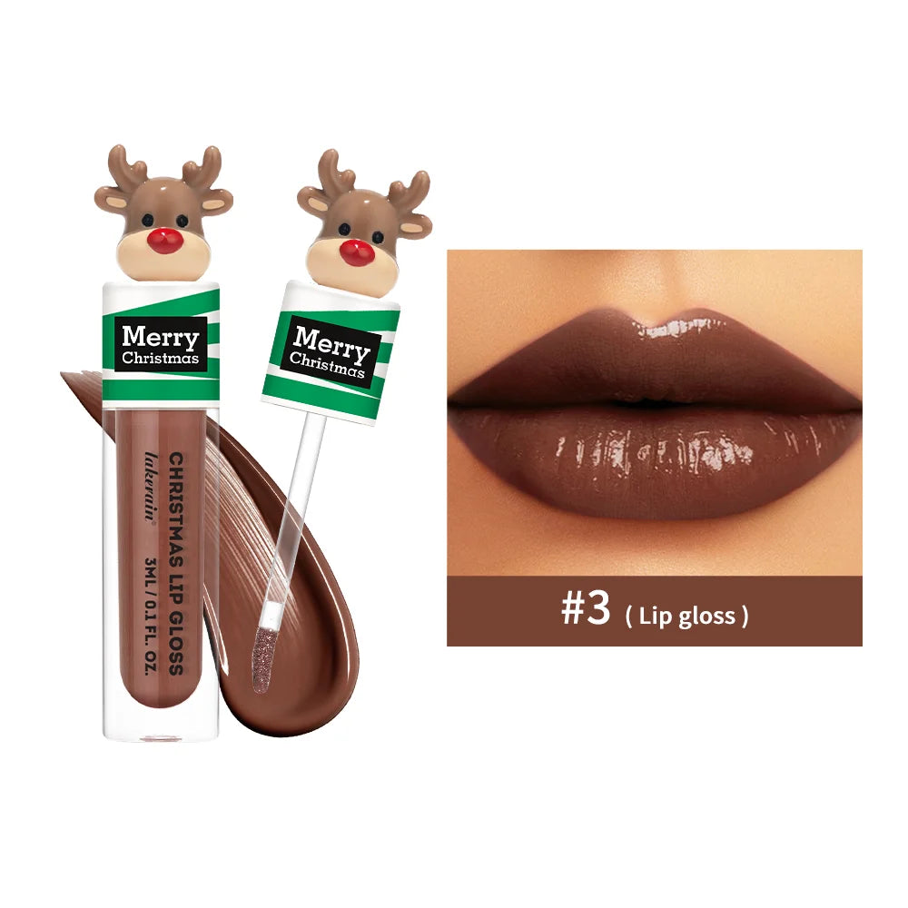 Christmas Colorful Lip Gloss Jelly Tint for Lips Lip Glow Oil Long Lasting Lip Inks Lipgloss Women's Gloss Ink Clear Makeup Gift Peaceful Pleasures Health and Wellness 3 China Mainland