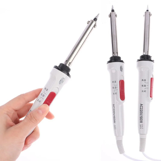 60W/100W Electric Soldering Iron Double Temperature Control With Switch Welding Pen High And Low Temperature Welding Tools Peaceful Pleasures Health and Wellness