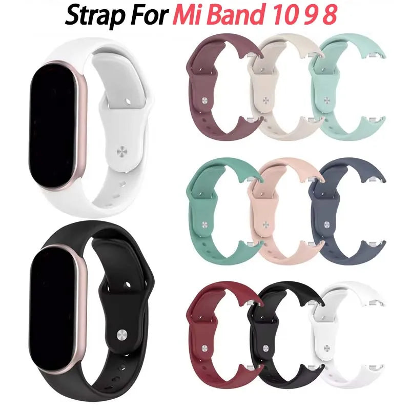 Silicone Sport Replacement Strap for Mi Band 10 9 8 Peaceful Pleasures Health and Wellness
