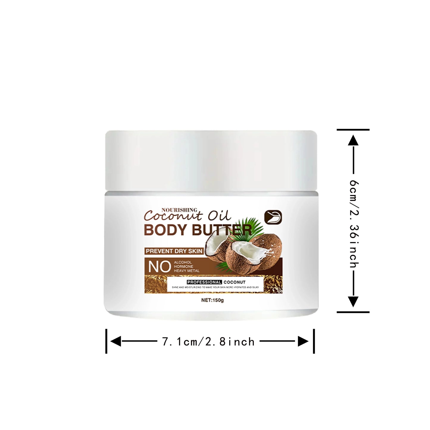 Ottilavie Coconut Oil Body Cream – Deep Hydration All Skin Types