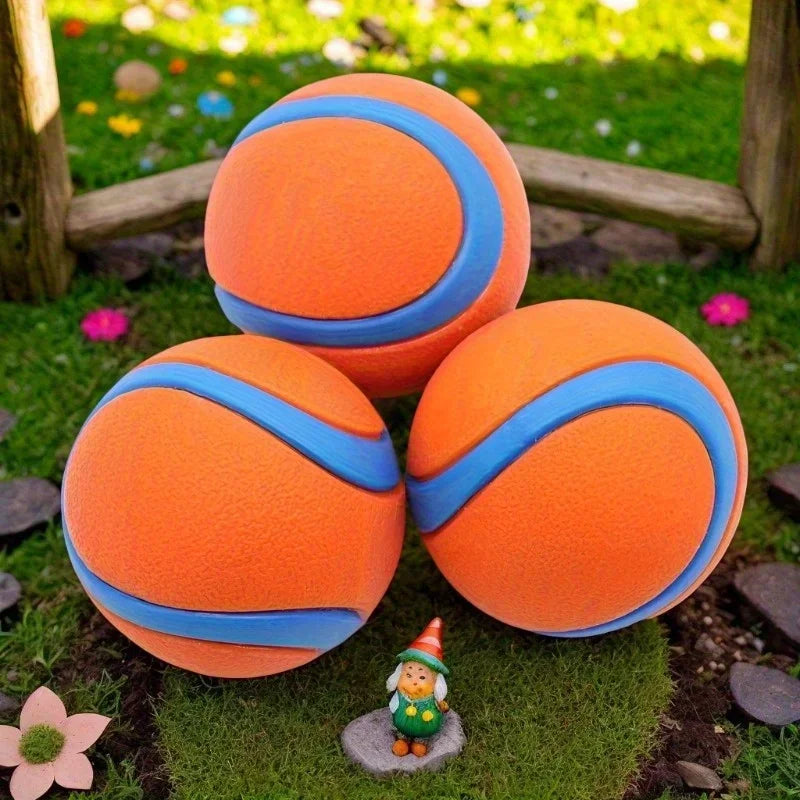 Solid Rubber Dog Fetch Ball – Tough Chew Toy All Dog Sizes