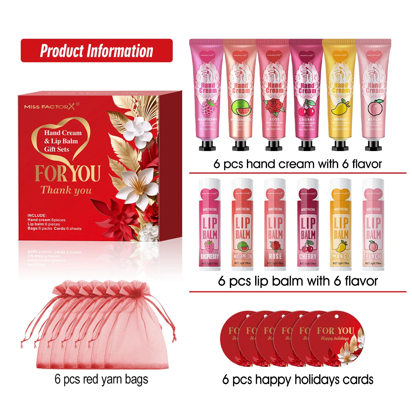 24-Pack Bulk Lip Balm & Hand Cream Gift Set – Wedding Favors