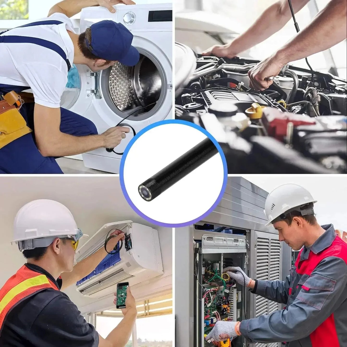 Wireless Endoscope 1080P Single & Dual Lens WiFi Borescope Inspection Camera Waterproof Snake Pipe Camera For Android IOS Peaceful Pleasures Health and Wellness