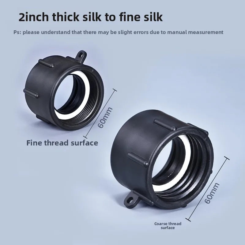 IBC Tank Adapter S60 Thread Connector – 1" to 100mm Fitting