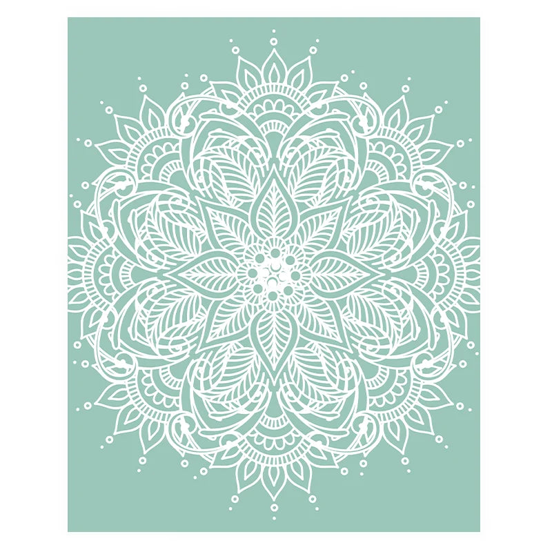 Boho Abstract Mandala Canvas Wall Art | Nordic Minimalist Print Canvas Wall Art Peaceful Pleasures Health and Wellness 03 20x25cm No Frame China Mainland