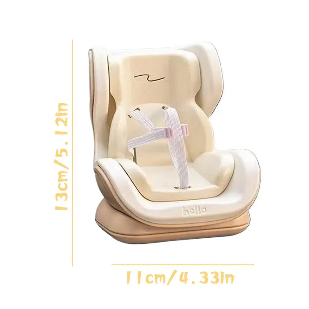 Labubu Mini Doll Car Seat with Seat Belt | Kawaii Car Decor