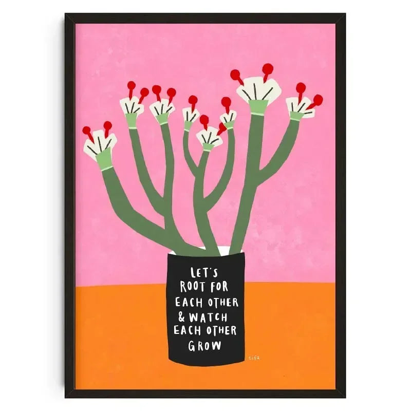 (1pc frameless)Pink Flower Market Vase Floral Plant Cute Wall Art Canvas Painting Nordic Posters And Prints Wall Picture For Peaceful Pleasures Health and Wellness 10 30x40cm Unframed