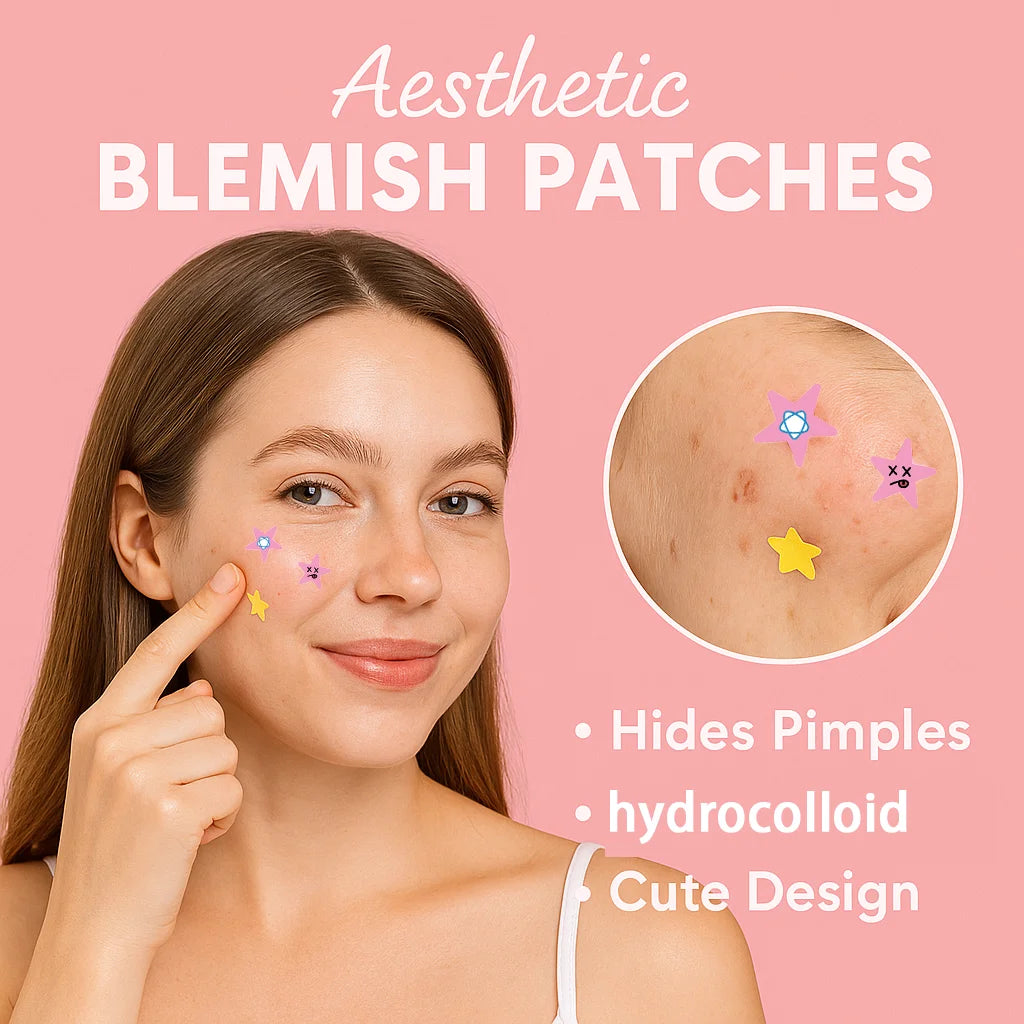 Invisible Waterproof Hydrocolloid Acne Patches – All Skin Types