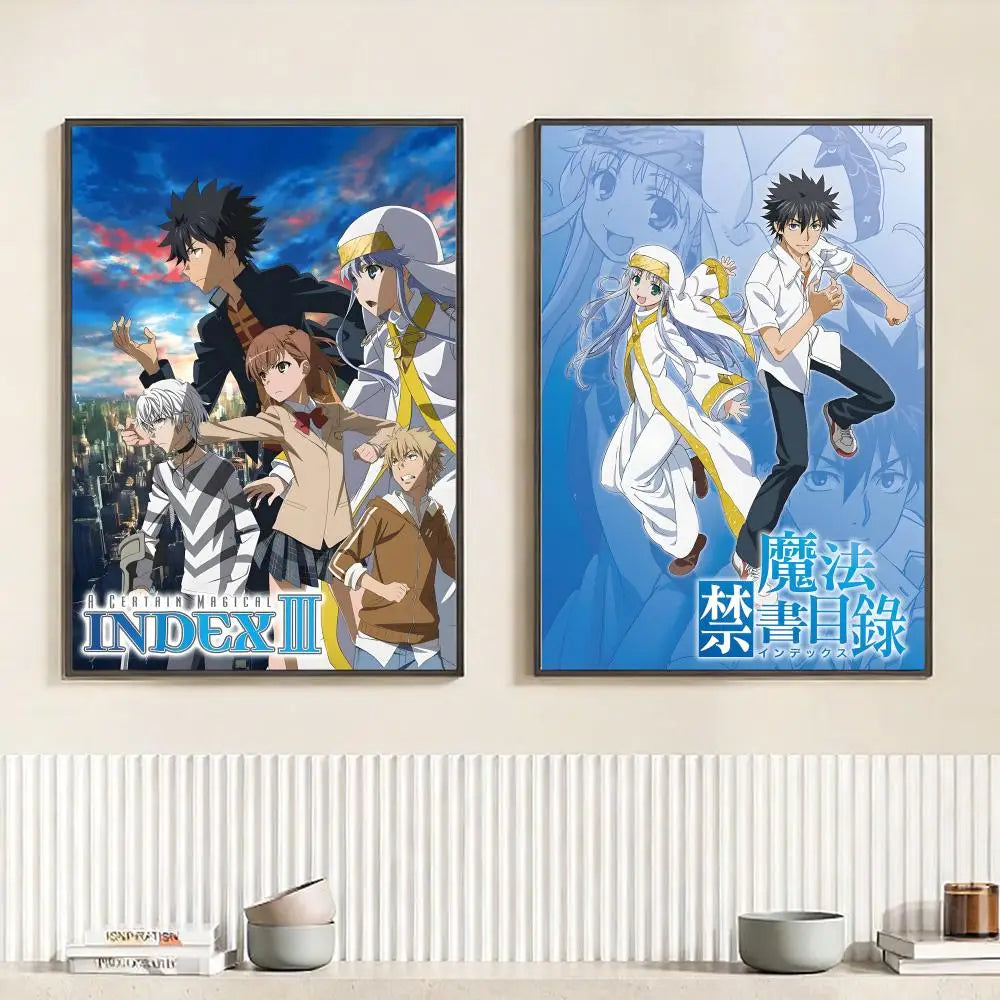 A Certain Magical Index Anime Poster – HD Waterproof Wall Art Anime Wall Poster Peaceful Pleasures Health and Wellness