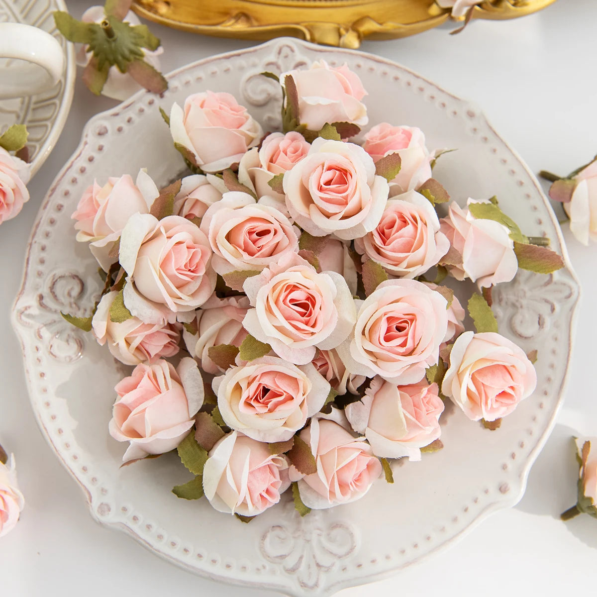 Artificial Silk Rose Flower Heads – Wedding & Party Décor