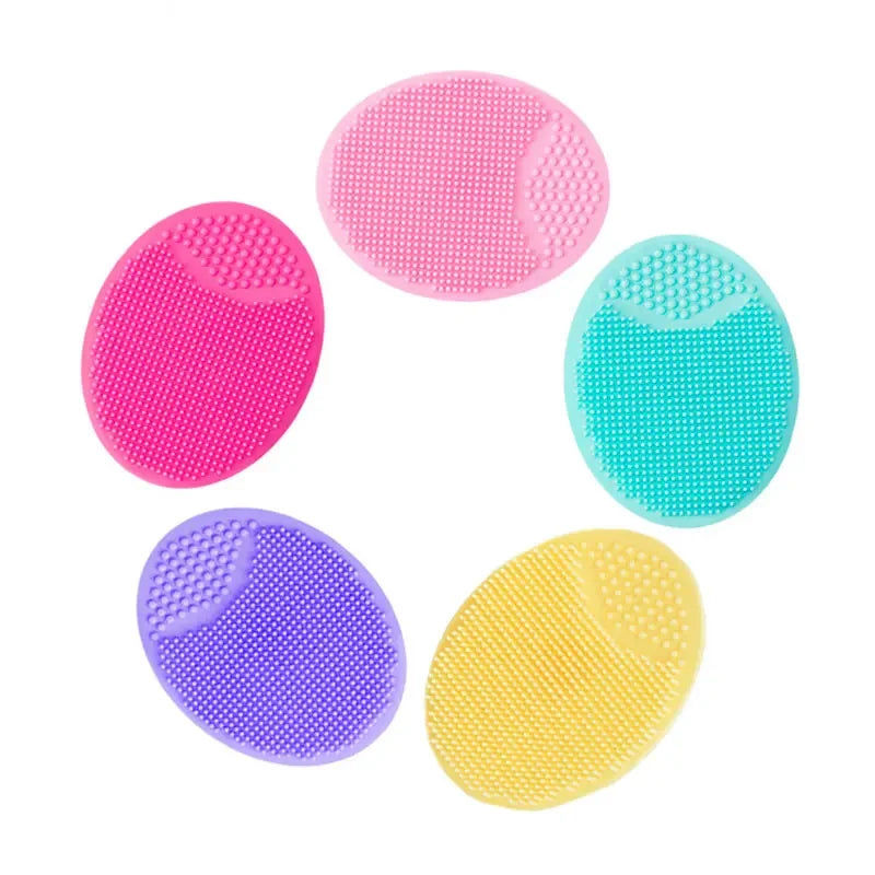 Silicone Face Wash Brush Clean Pores Baby Shampoo Brush Baby Bath Brush Soft Hair Round Shampoo Comb Home Use Peaceful Pleasures Health and Wellness