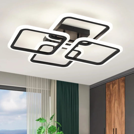RUNTOIN Modern LED Flush Mount Ceiling Light | Acrylic Lamp LED Ceiling Light Peaceful Pleasures Health and Wellness